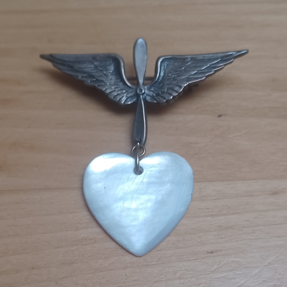 WWll Era Sterling Silver Sweetheart Pin